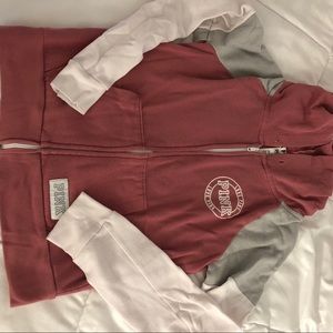 Zip up jacket from pink multicolored